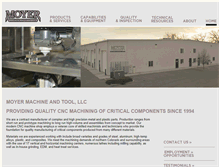 Tablet Screenshot of moyermachine.com